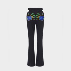 Thong flared pants thermal palms cape Clinique